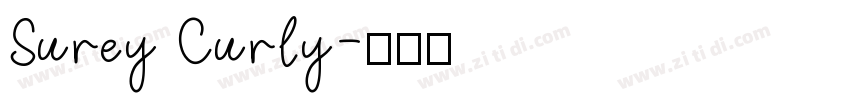Surey Curly字体转换